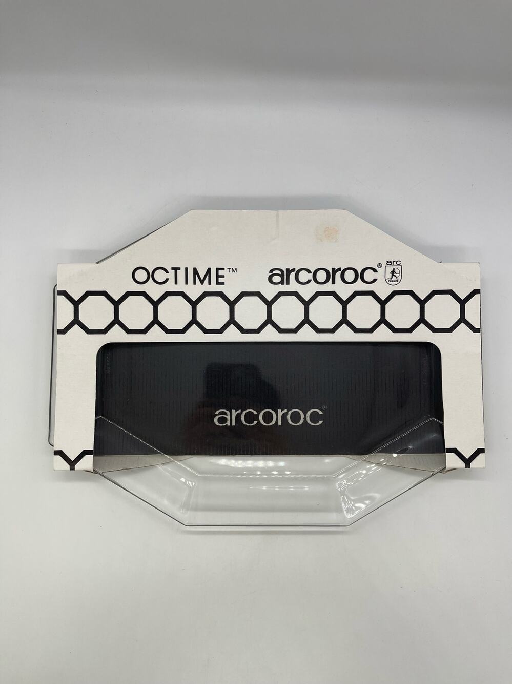 J.G. Durand Arcoroc Clear Octime Octagon Platter New In Box 13.5 x 10" France